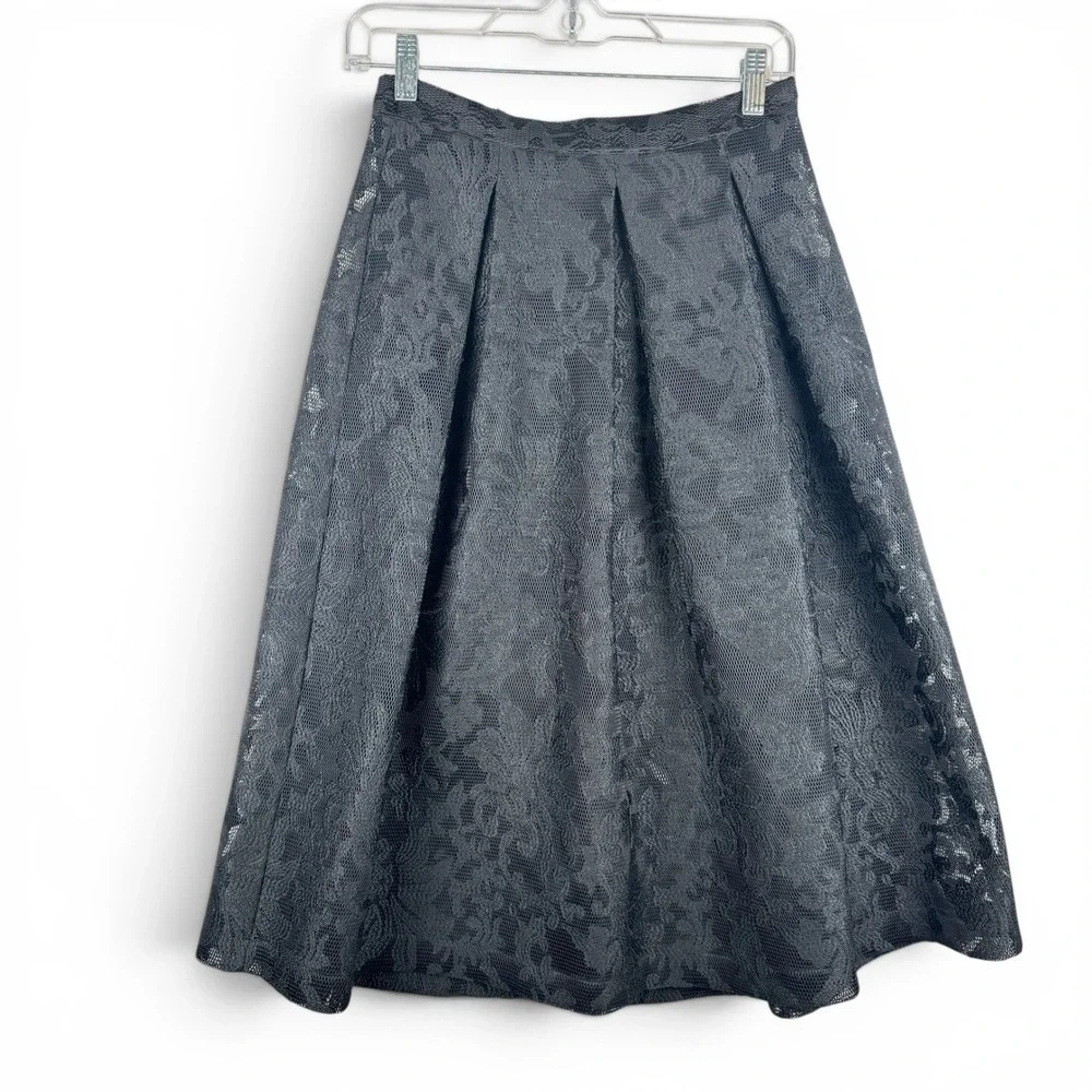 Bebe Black Lace‎ Skirt Womens Size 4 Coquette Balletcore Gothic Glam Whimsigoth